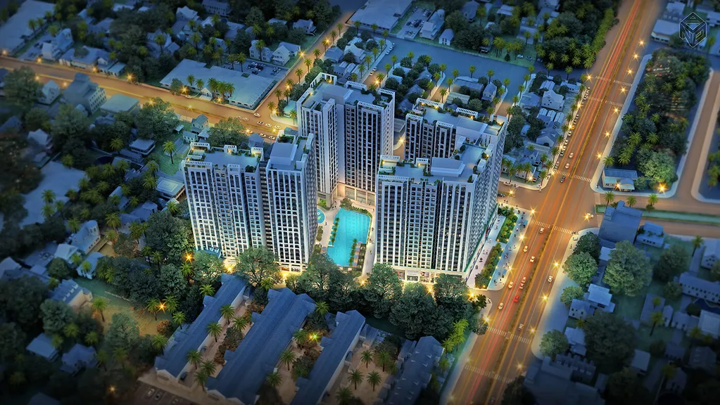 Dự án chung cư Richstar Tân Phú khi nhìn từ trên cao