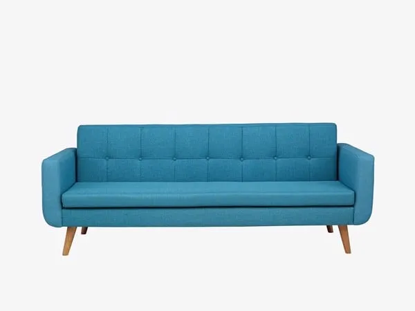Ghế sofa bọc vải tông xanh năng động