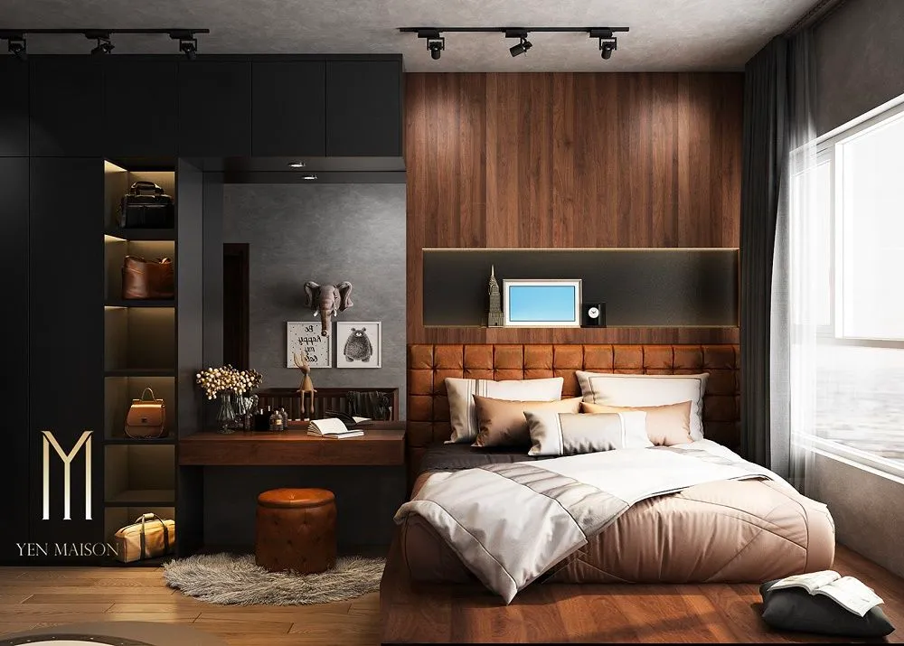Gợi ý thiết kế Căn hộ 1 phòng ngủ phong cách công nghiệp tại chung cư Vinhomes Dream City