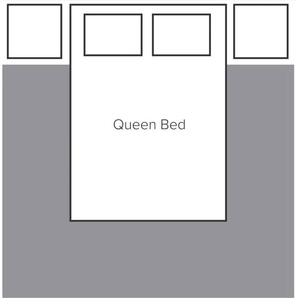 Kiểu trải thảm thường gặp cho không gian phòng ngủ