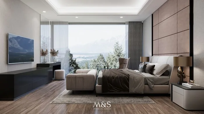 MS Interior thiết kế phòng ngủ Master sở hữu tầm nhìn triệu đô