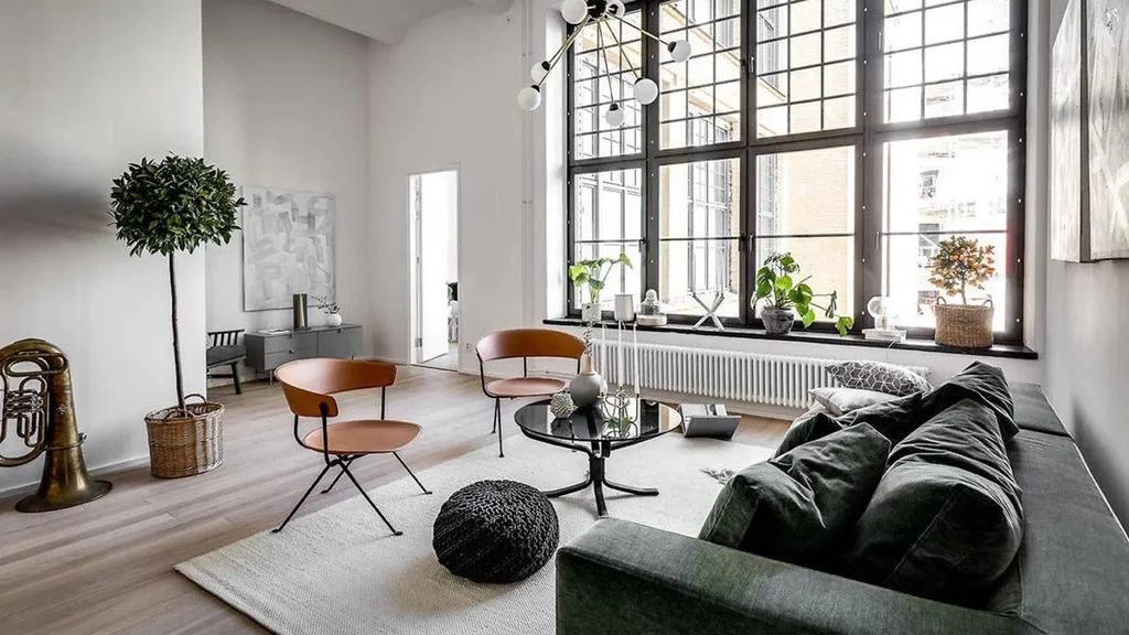 Phong cách Scandinavian đơn giản tinh tế và tiện nghi cho phòng khách căn hộ chung cư
