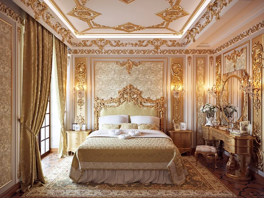Phòng ngủ được thiết kế đậm chất riêng của gia chủ yêu vẻ đẹp cổ điển