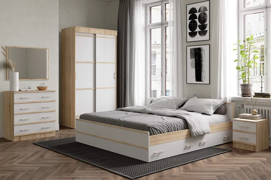 Phòng ngủ Master phong cách Scandinavian gọn gàng, ấm áp
