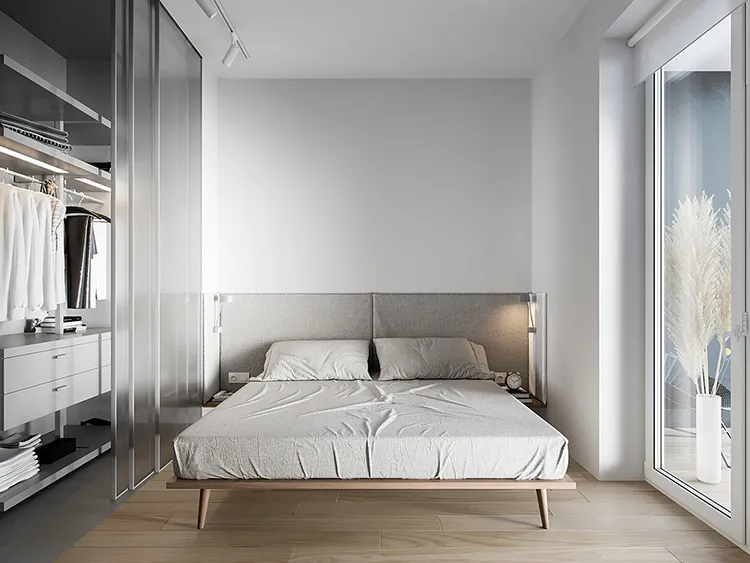Phòng ngủ phong cách Minimalism rất phù hợp với người độc thân