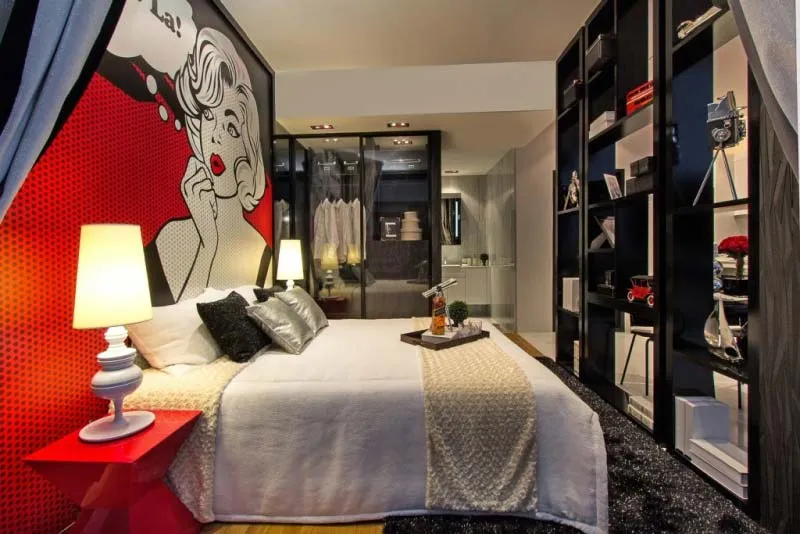 Phòng ngủ phong cách Pop Art ấn tượng cho chủ nhân cá tính