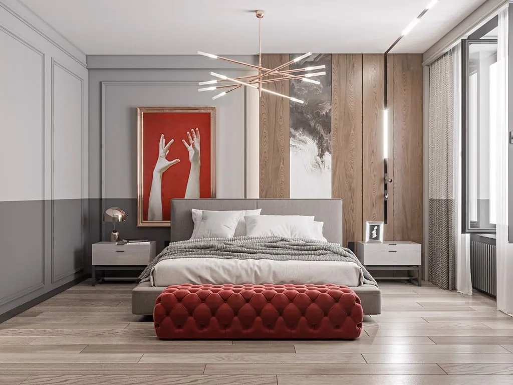 Phòng ngủ thiết kế theo phong cách đương đại