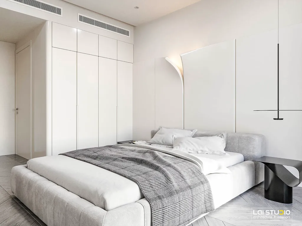 Phòng ngủ với thiết kế đơn giản