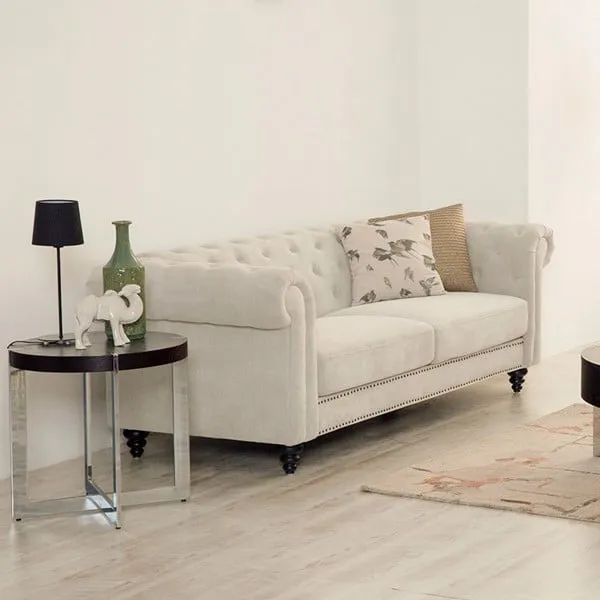Sofa 3 chỗ tông trắng thiết kế sang trọng đẳng cấp