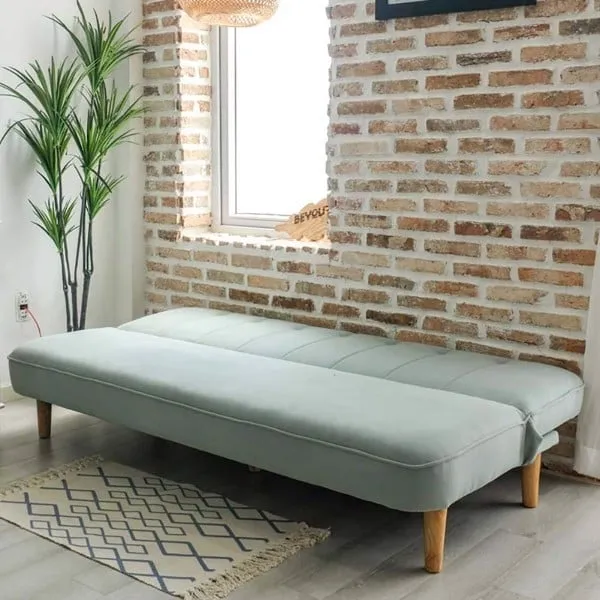 Sofa giường xanh mint đa dụng cho nhà nhỏ