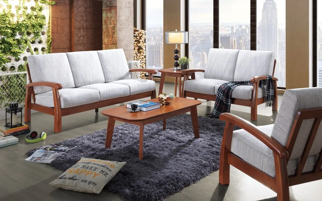 Sofa gỗ phù hợp với nhiều phong cách nội thất phòng khách