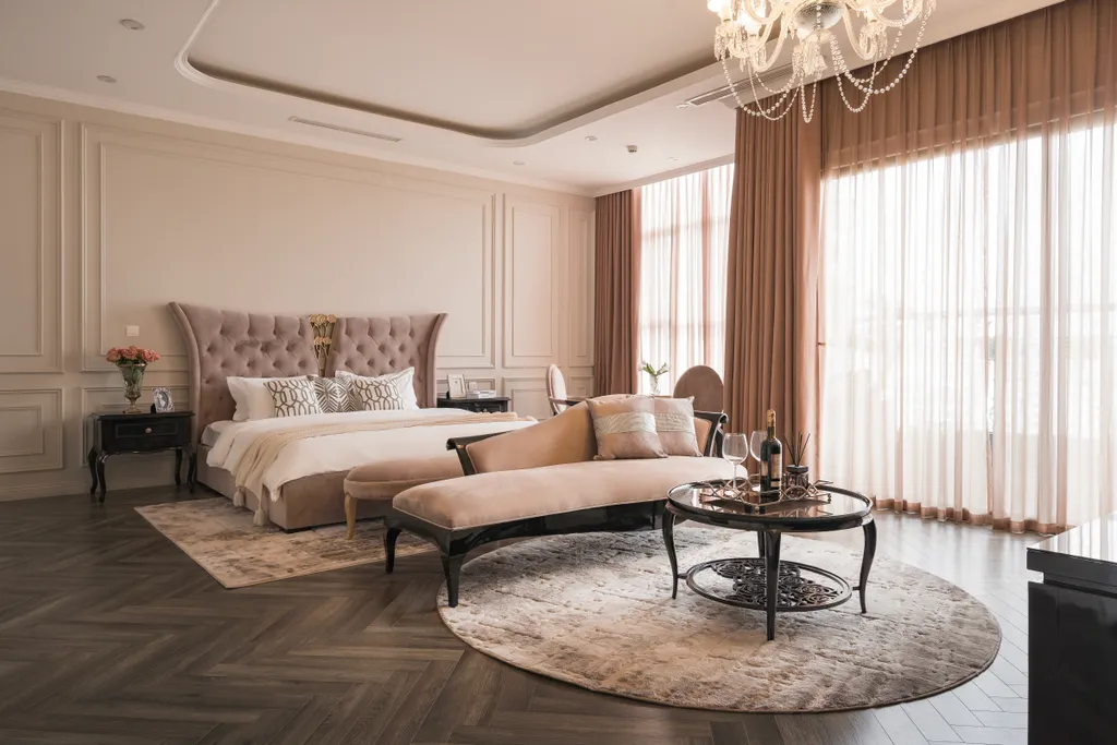 Thiết kế phòng ngủ theo phong cách quý tộc cổ điển và sang trọng