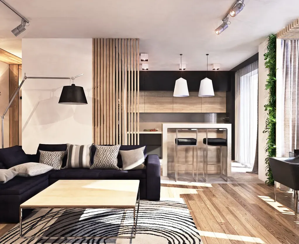 Mẫu thiết kế nội thất chung cư phong cách Contemporary