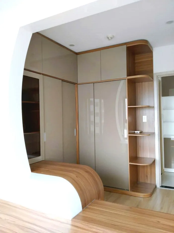 Nội thất Mộc Đức lắp tủ ván gỗ công nghiệp tối ưu hóa diện tích căn phòng