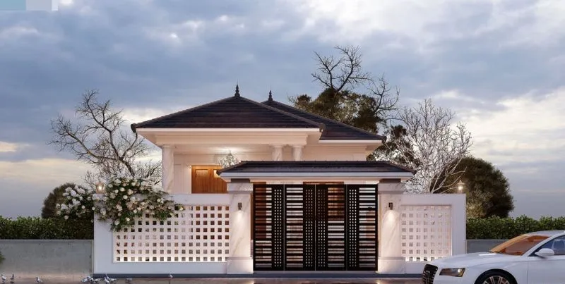 Nhà mái Nhật với thiết kế hiện đại và tinh tế