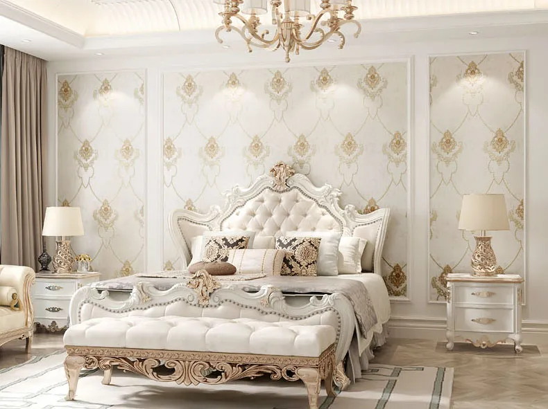 Một phong cách giấy dán tường đem đến cảm giác quý tộc cho phòng ngủ