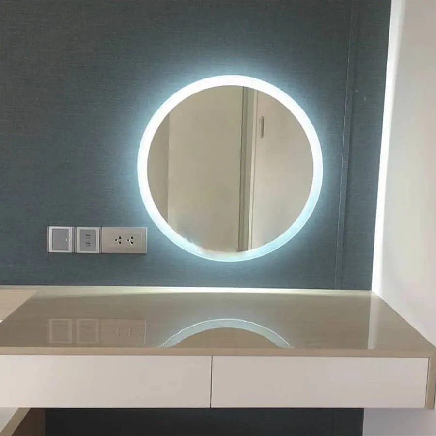 Gương đèn LED bàn trang điểm đơn giản