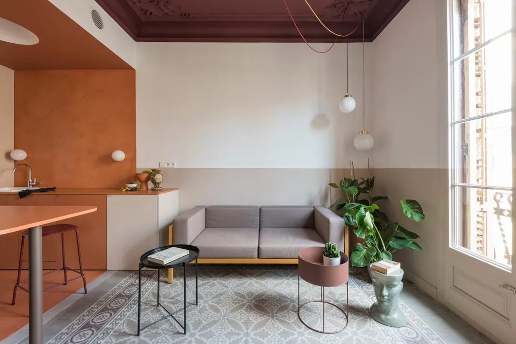 Phong cách Color Block sẽ là lựa chọn độc đáo cho không gian căn hộ chung cư VOV Mễ Trì