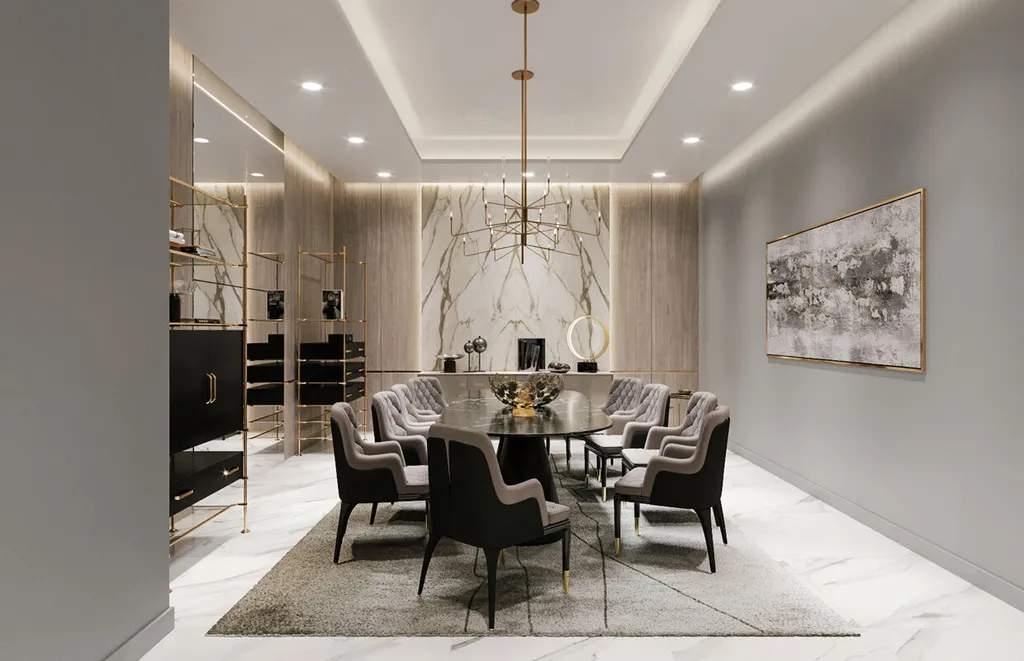 Phong cách Modern Luxury mang đến không gian sống sang trọng, đẳng cấp cho căn hộ chung cư 3 phòng ngủ