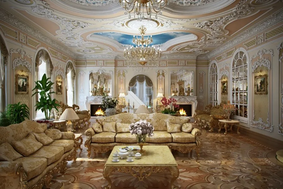 Phong cách nội thất Baroque mang lại không gian hoành tráng cho căn nhà