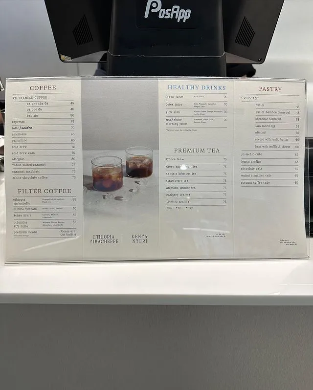 Hình ảnh menu của Ssense Coffee 