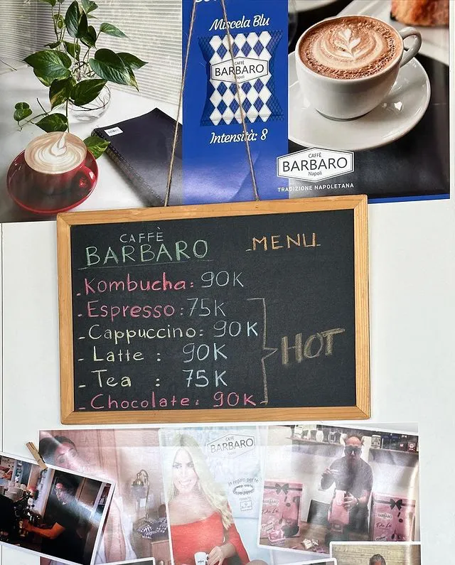 Hình ảnh menu nước của Barbaro Coffee