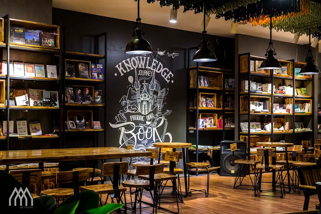 Hình ảnh quán cafe sách Phương Nam Book Cafe