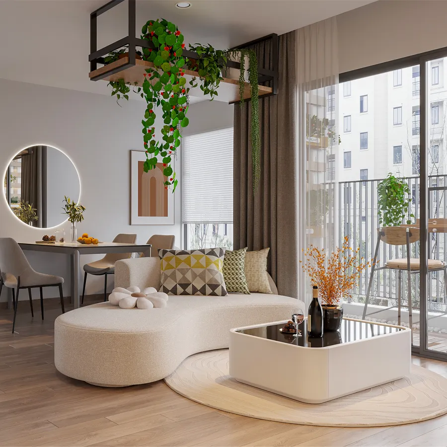 Thiết kế nội thất nhà chung cư 100m2 đẹp và hiện đại – Nội thất Quốc Minh