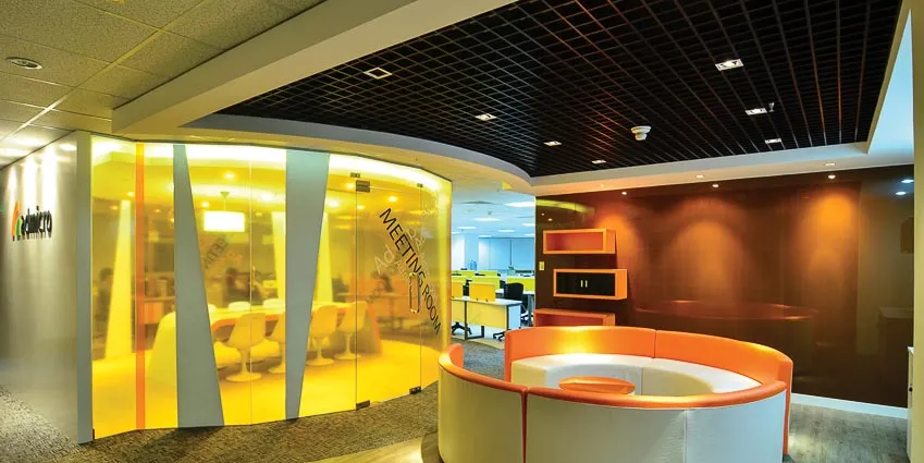 Phong cách thiết kế nội thất Color Block cho văn phòng