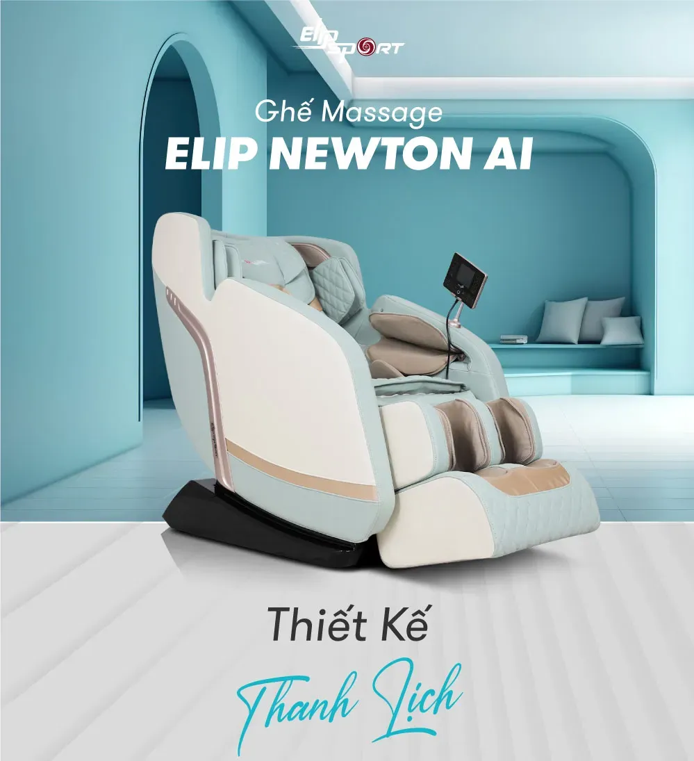 Mang một màu trắng thanh lịch, ghế massage ELIP Newton AI phù hợp cho mọi không gian sống
