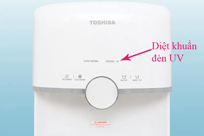 Với trang bị đèn UV diệt khuẩn, máy lọc nước gia đình Toshiba TWP-W1643SV(W) luôn đảm bảo nguồn nước không bị tái nhiễm khuẩn. 