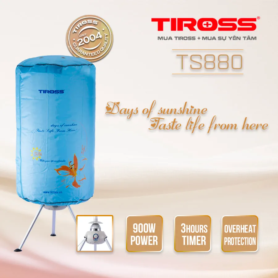 Tủ sấy Tiross TS882 có khối lượng sấy lớn 15kg