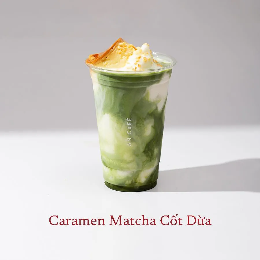Caramen matcha cốt dừa (An Cafe) 