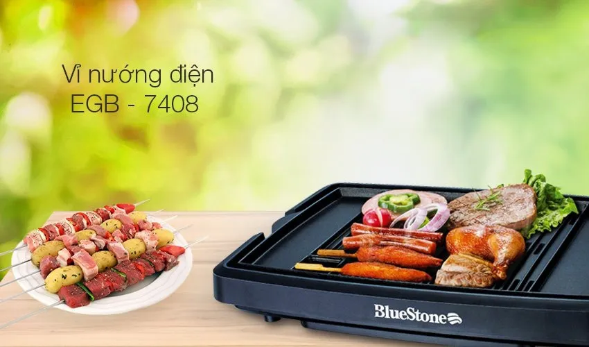 BlueStone EGB-7408 thiết kế nhỏ gọn, phù hợp sử dụng khi đi picnic