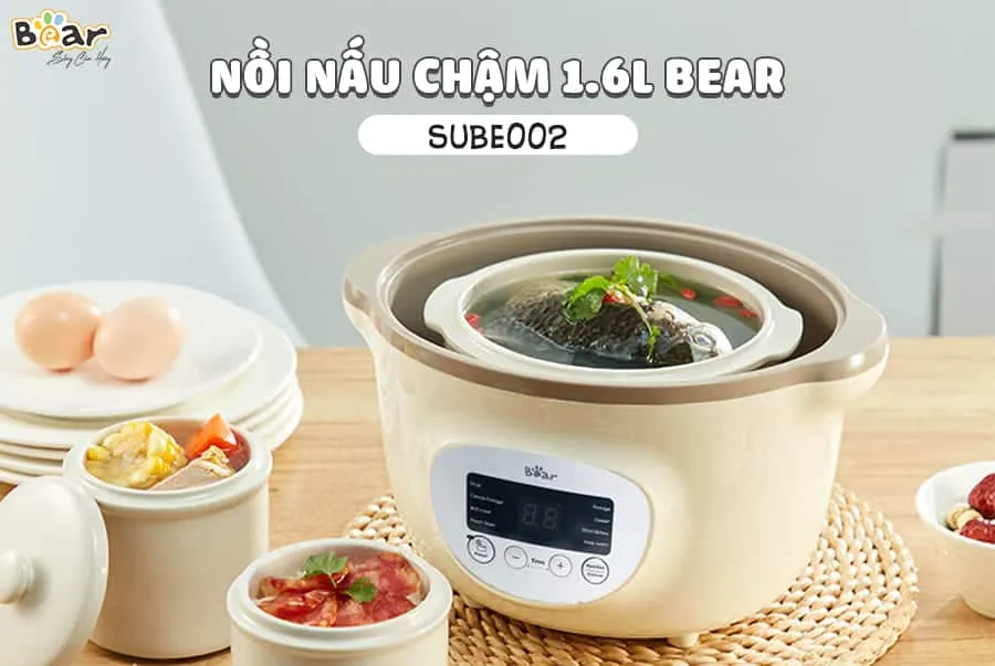 Bear Sube002 không chỉ chưng tổ yến mà còn nấu được các thực phẩm khác