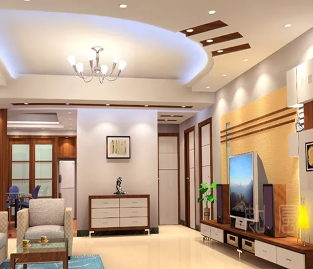 Kiểu trần thạch cao được thiết kế khác biệt mang đến nét thẩm mỹ cho không gian phòng khách