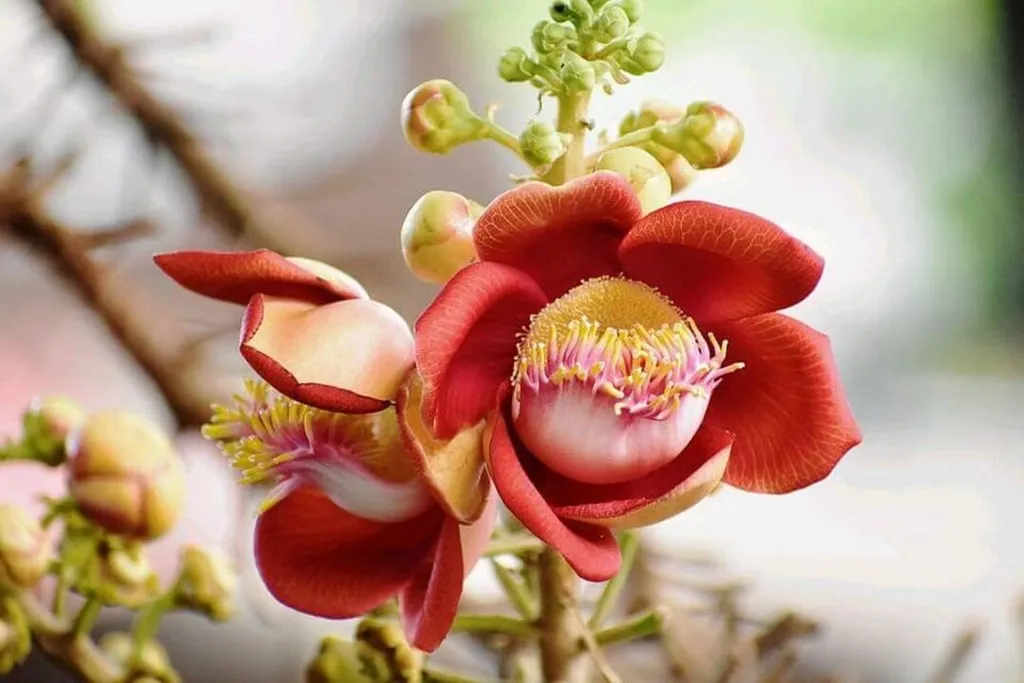 Hương thơm của hoa sala, như là một món quà của thiên nhiên, làm cho không gian trở nên ngọt ngào và dễ chịu.