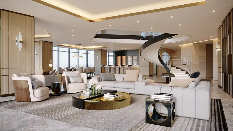 Căn hộ duplex phong cách Luxury là lựa chọn hoàn hảo cho những ai mong muốn sở hữu một không gian sống sang trọng