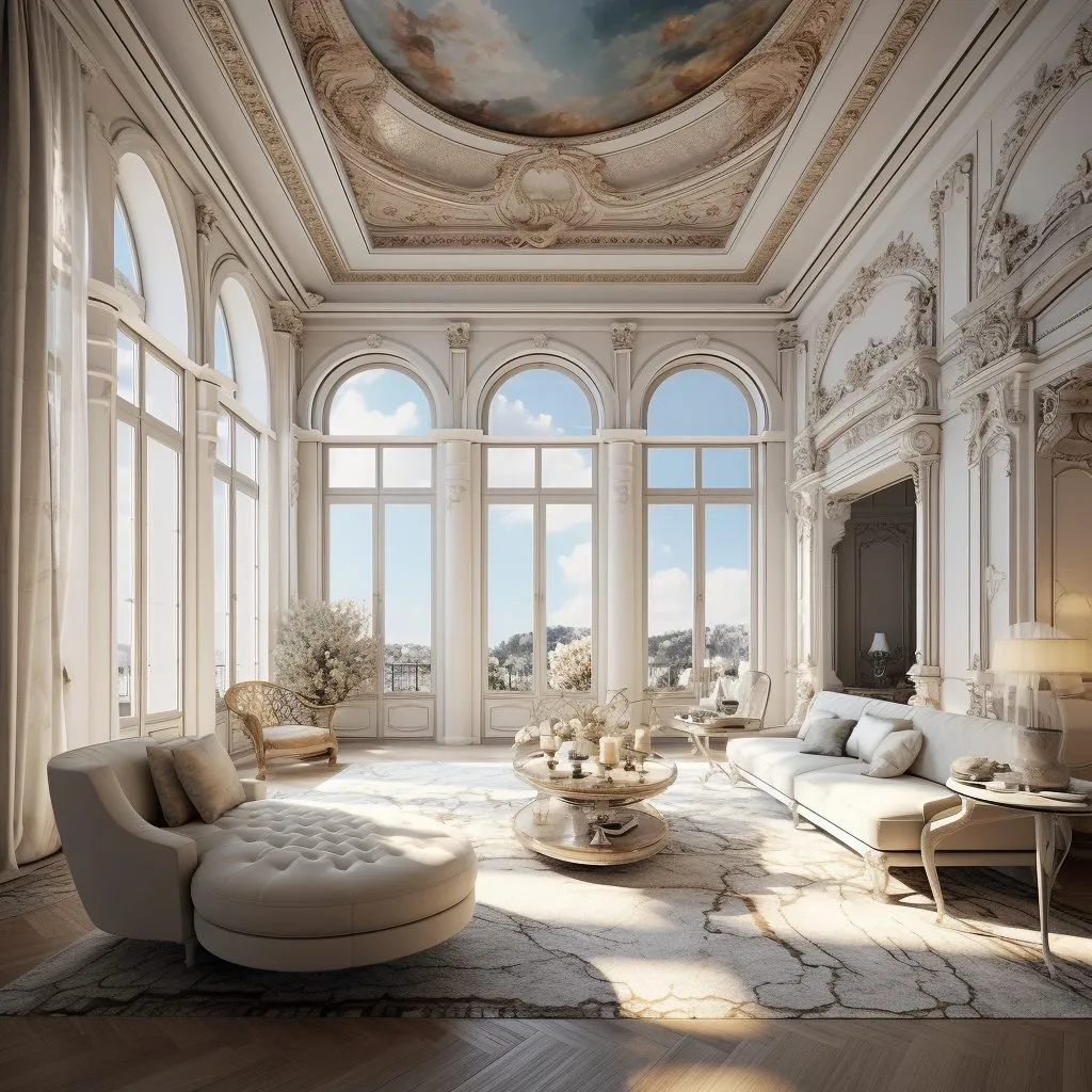 Phong cách Baroque phù hợp với những căn hộ duplex có diện tích rộng rãi