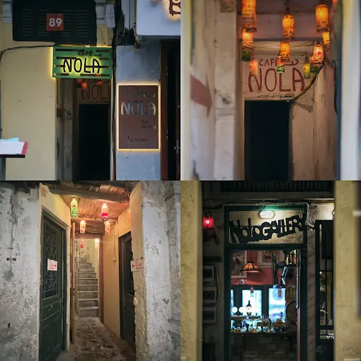 Lối vào Nola Cafe - Quán cafe vintage, đẹp ở Hà Nội