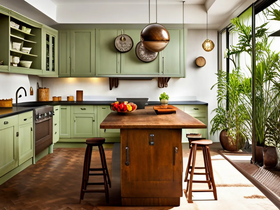 Các chi tiết trong gian bếp cần có sự đồng điệu về phong cách và màu sắc để tạo nên tổng thể hài hòa