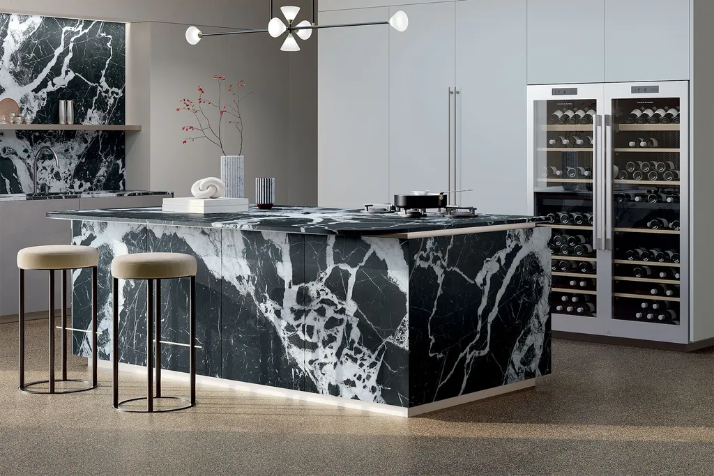 Quầy bar bếp bằng đá là sự lựa chọn hoàn hảo để nâng tầm phong cách và tiện nghi cho không gian bếp của bạn