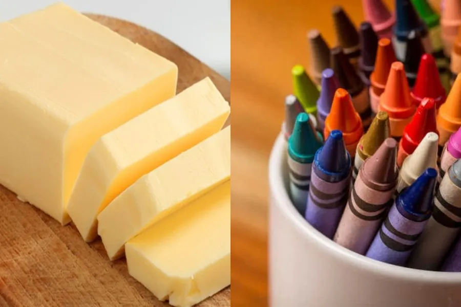 Làm nến thơm từ bơ và sáp màu đơn giản tại nhà