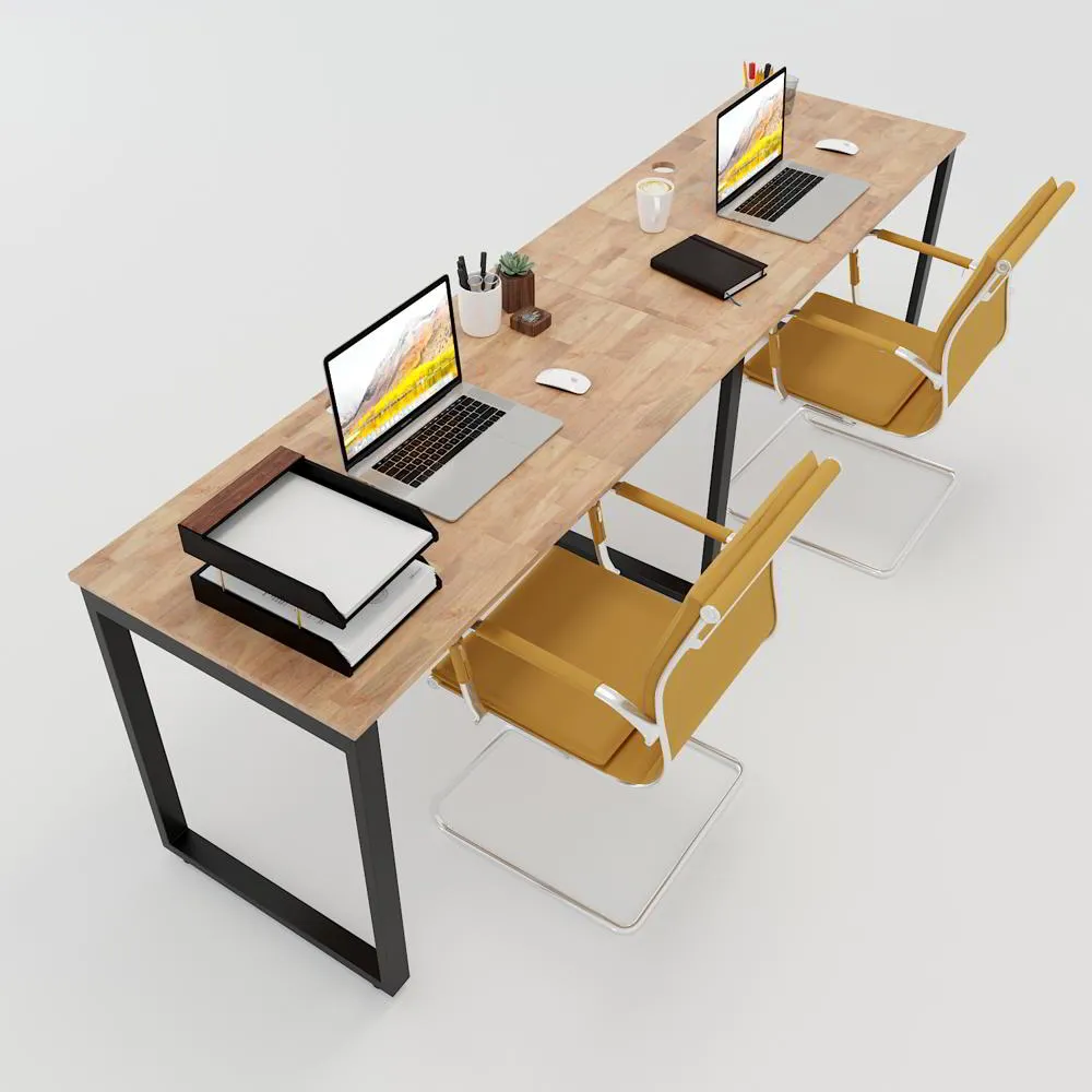 Chọn kích thước bàn làm việc chuẩn cho 2 người để đảm bảo sự thoải mái khi làm việc