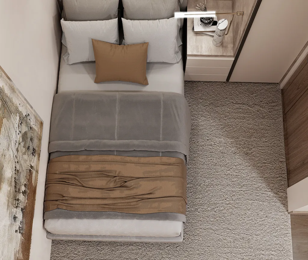 Mẫu thiết kế phòng ngủ 9m2 cho vợ chồng theo phong cách hiện đại