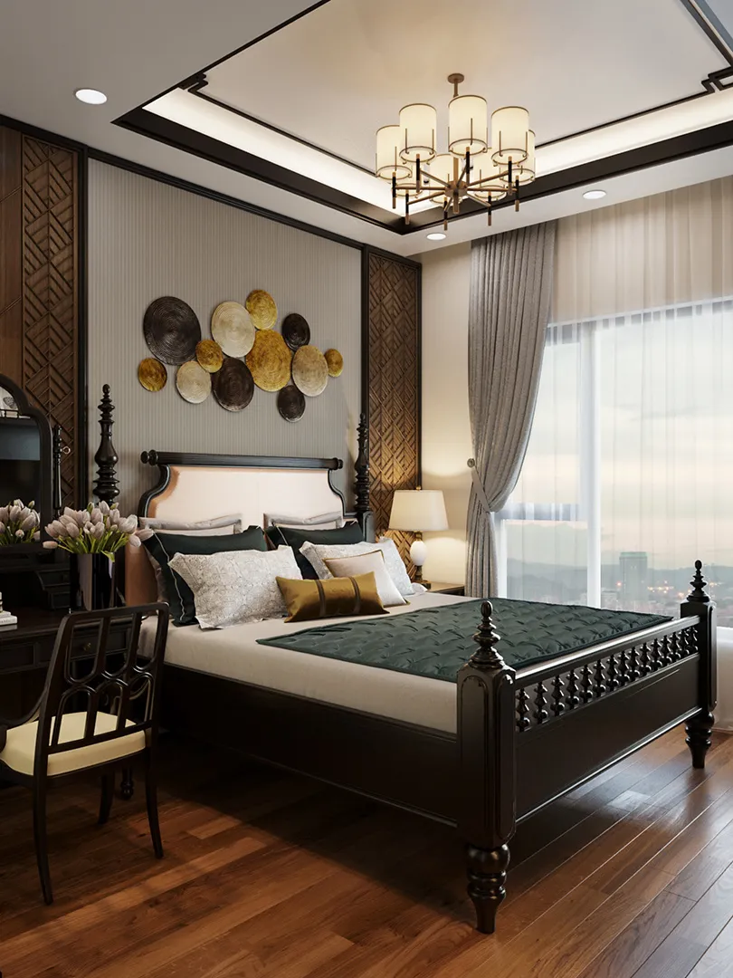 Thiết kế phòng ngủ theo phong cách Indochine 