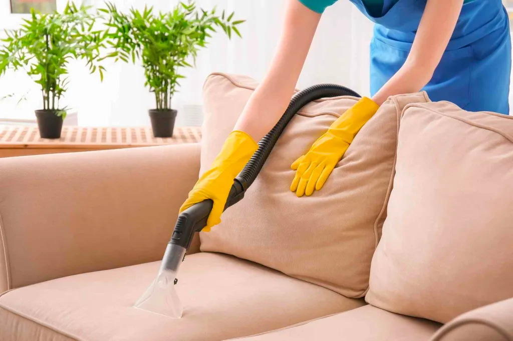 Bạn có thể sử dụng máy hút ẩm để làm khô những vết nước đổ trên ghế sofa nỉ bị ướt