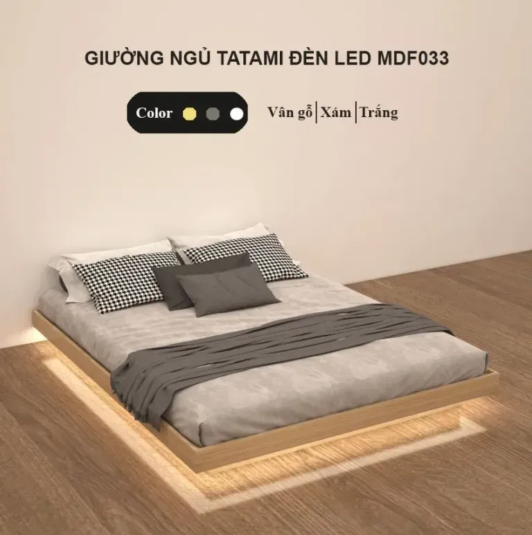 Phòng ngủ hiện đại với hệ thống đèn led cực sáng tạo và bắt mắt