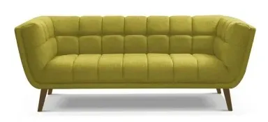 Mẫu ghế sofa băng 4 chỗ với thiết kế tối giản, màu sắc nổi bật. Khách hàng có thể tùy chỉnh màu sắc và chất liệu vải của ghế theo ý thích