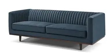 Mẫu ghế sofa 4 chỗ vải nhung cực kỳ bắt mắt và sang trọng